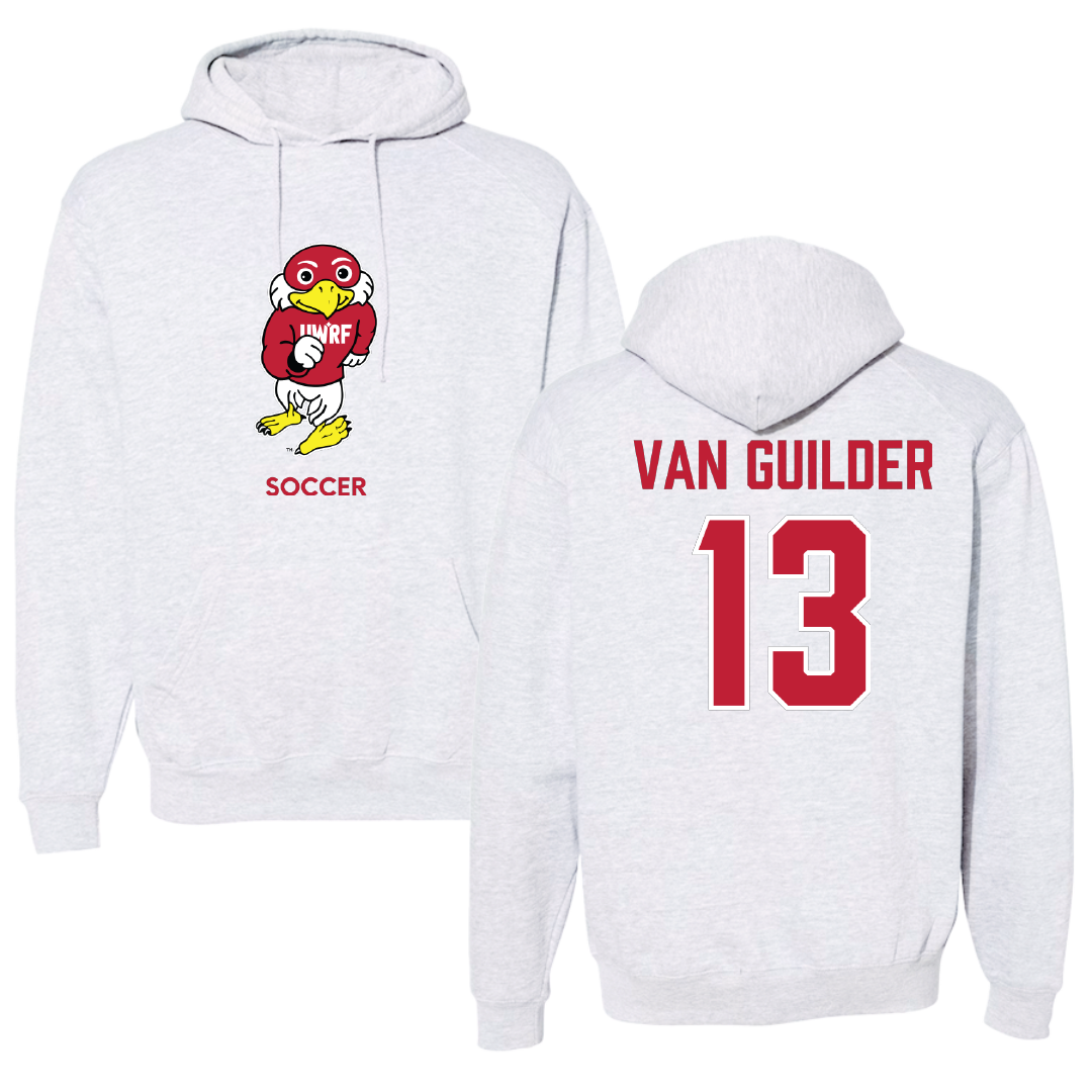 University of Wisconsin-River Falls Soccer (W) Light Gray Hoodie - #13 Greta Van Guilder