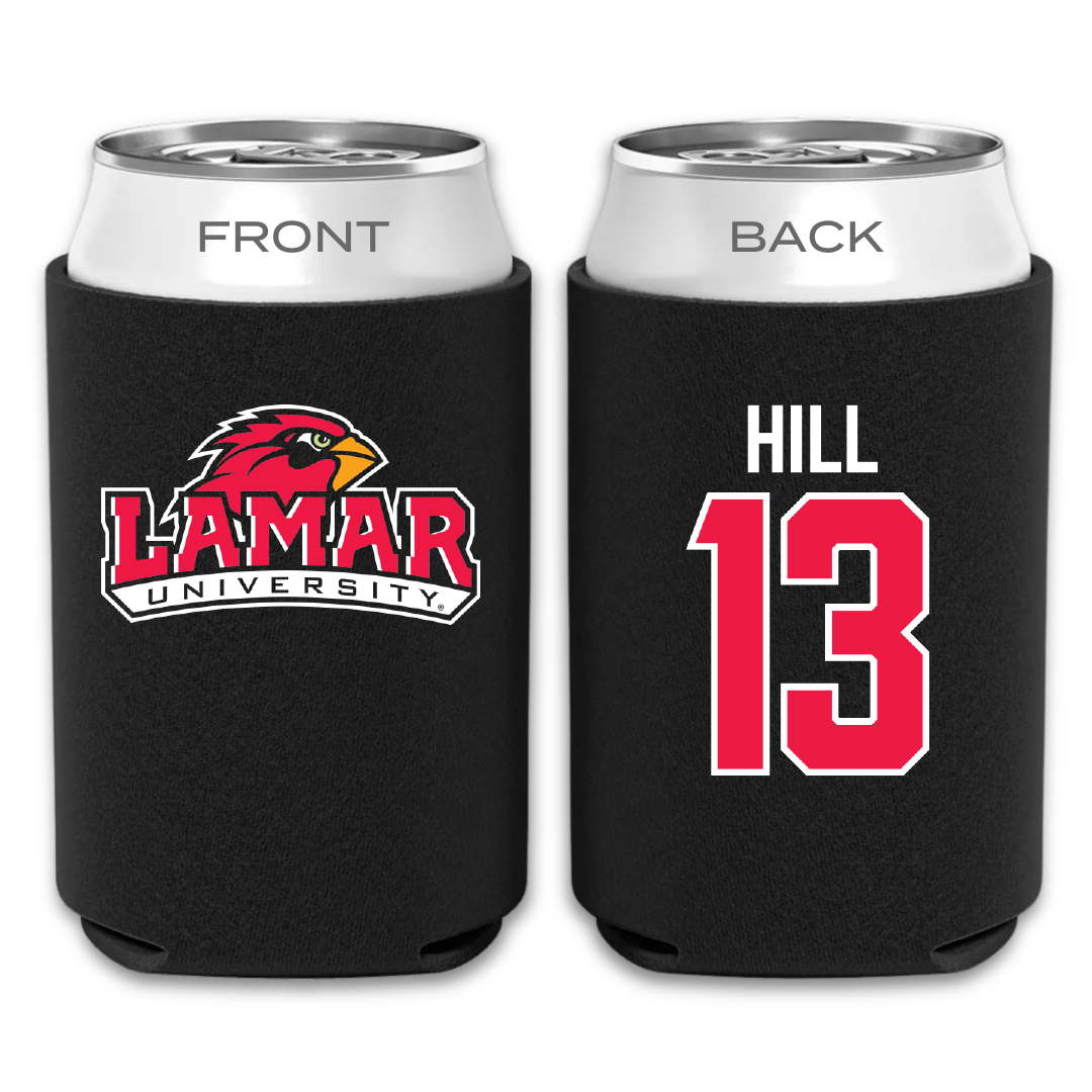 Lamar University Basketball Black Can Cooler - #13 Taliah Hill