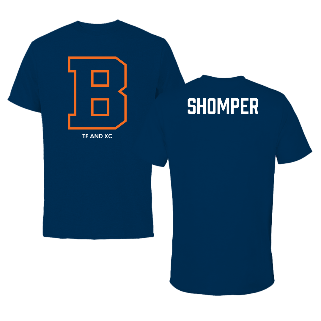 Bucknell University TF and XC Navy Performance Tee - Wade Shomper
