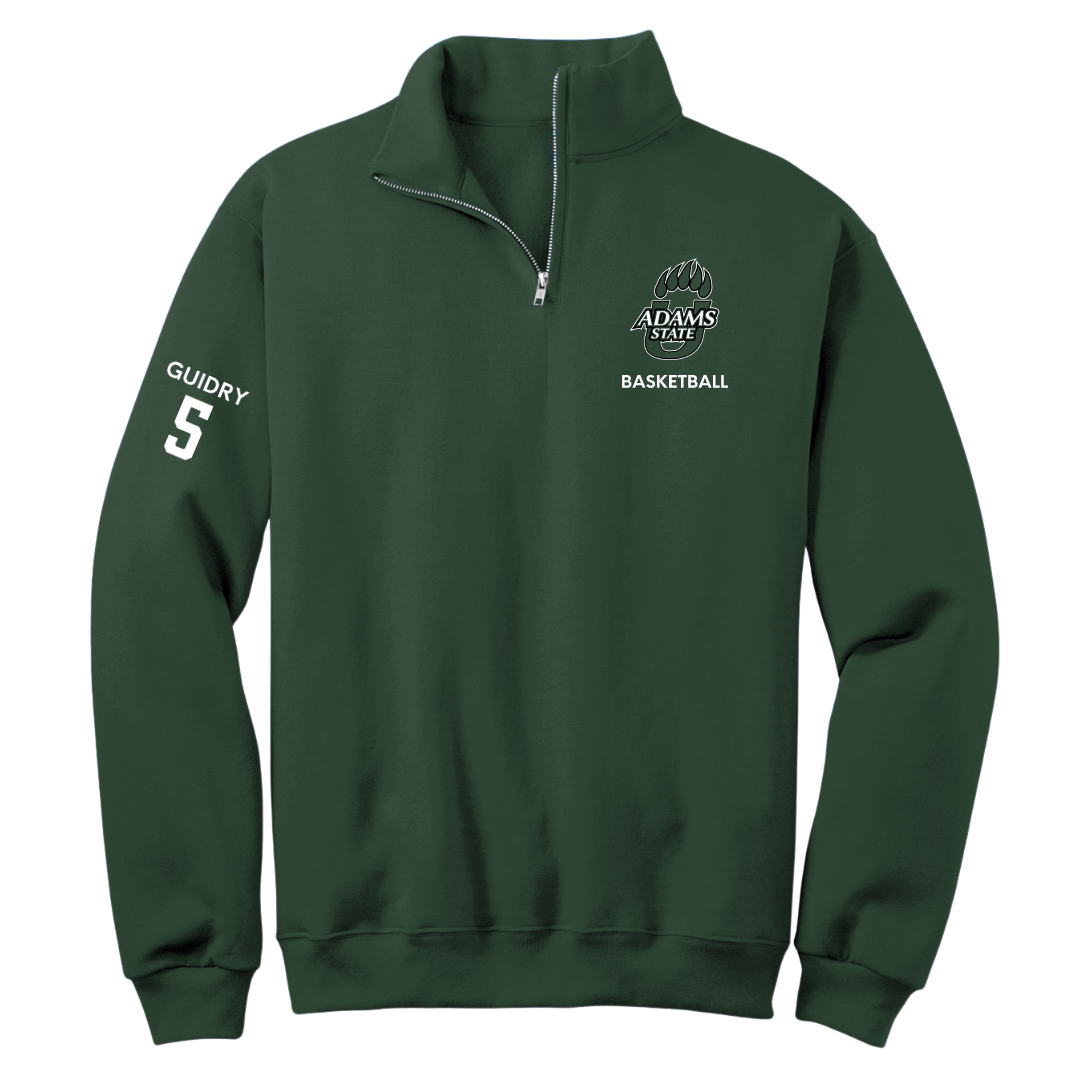 Adams State University Basketball (M) Forest Green Quarter-Zip - #5 Jerrick Guidry