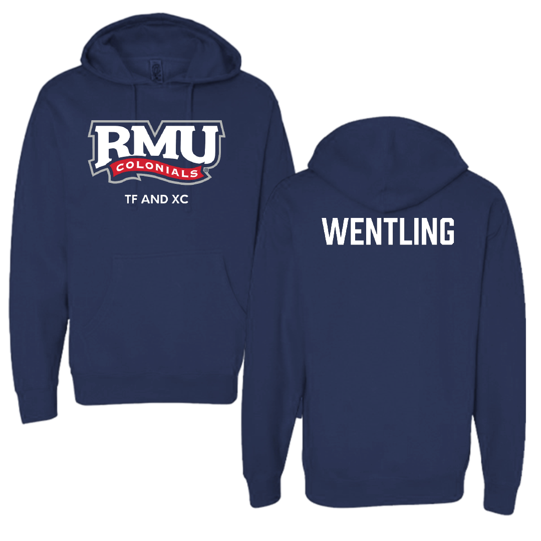 Robert Morris University TF and XC Navy Hoodie - Nathan Wentling
