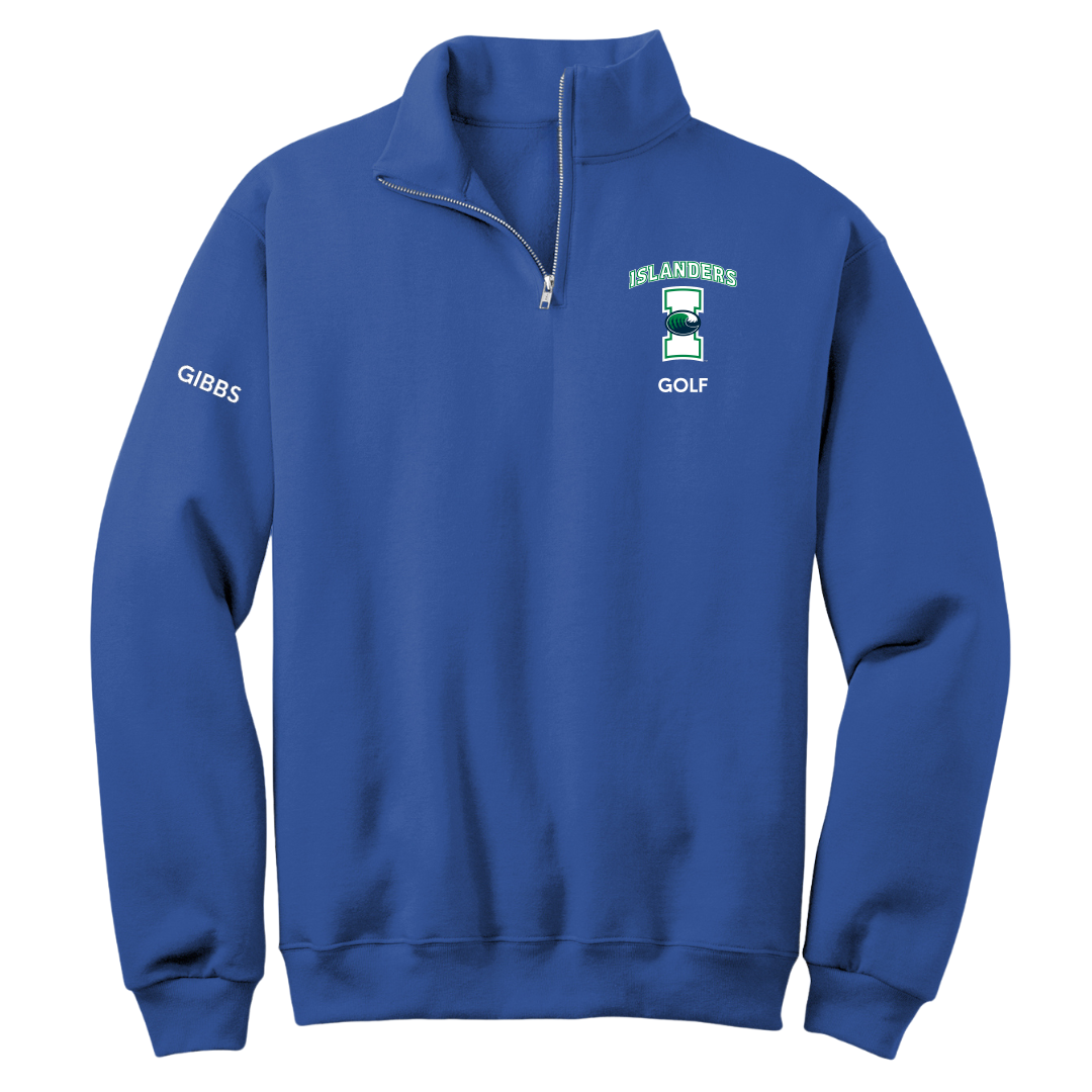 Texas A&M University-Corpus Christi Golf (W) Blue Quarter-Zip - Samantha Gibbs
