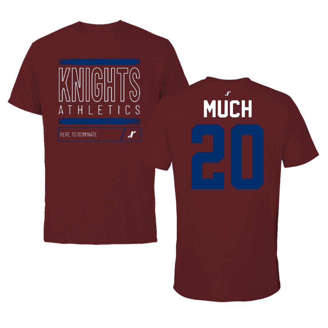 Fairleigh Dickinson University-Metropolitan Campus Volleyball Maroon Dominate Performance Tee - #20 Jessica Much