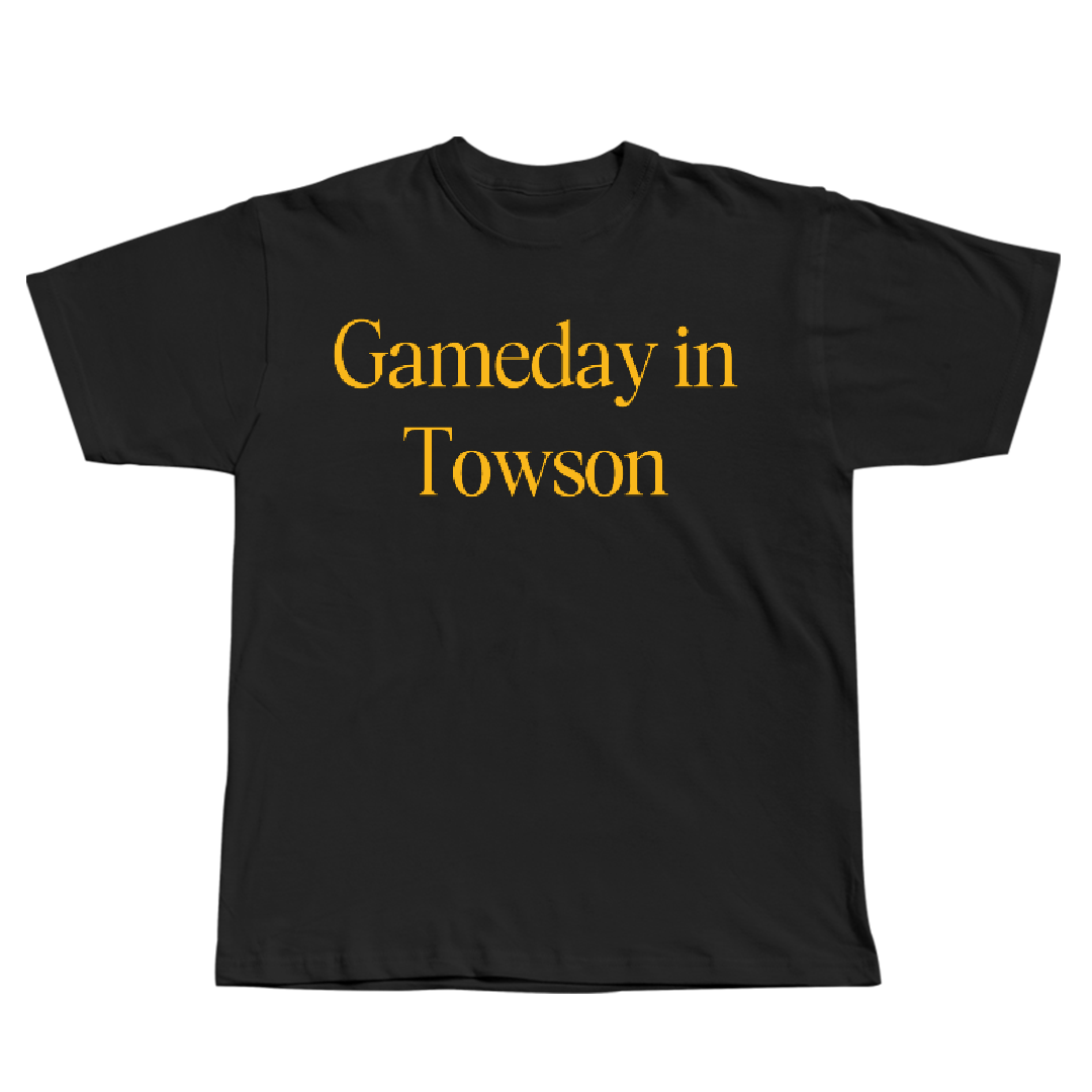 Towson University Lacrosse (W) Black Gameday Tee - #15 Emma Baker