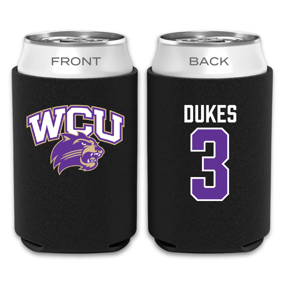 Western Carolina University Football Black Can Cooler - #3 Samaurie Dukes