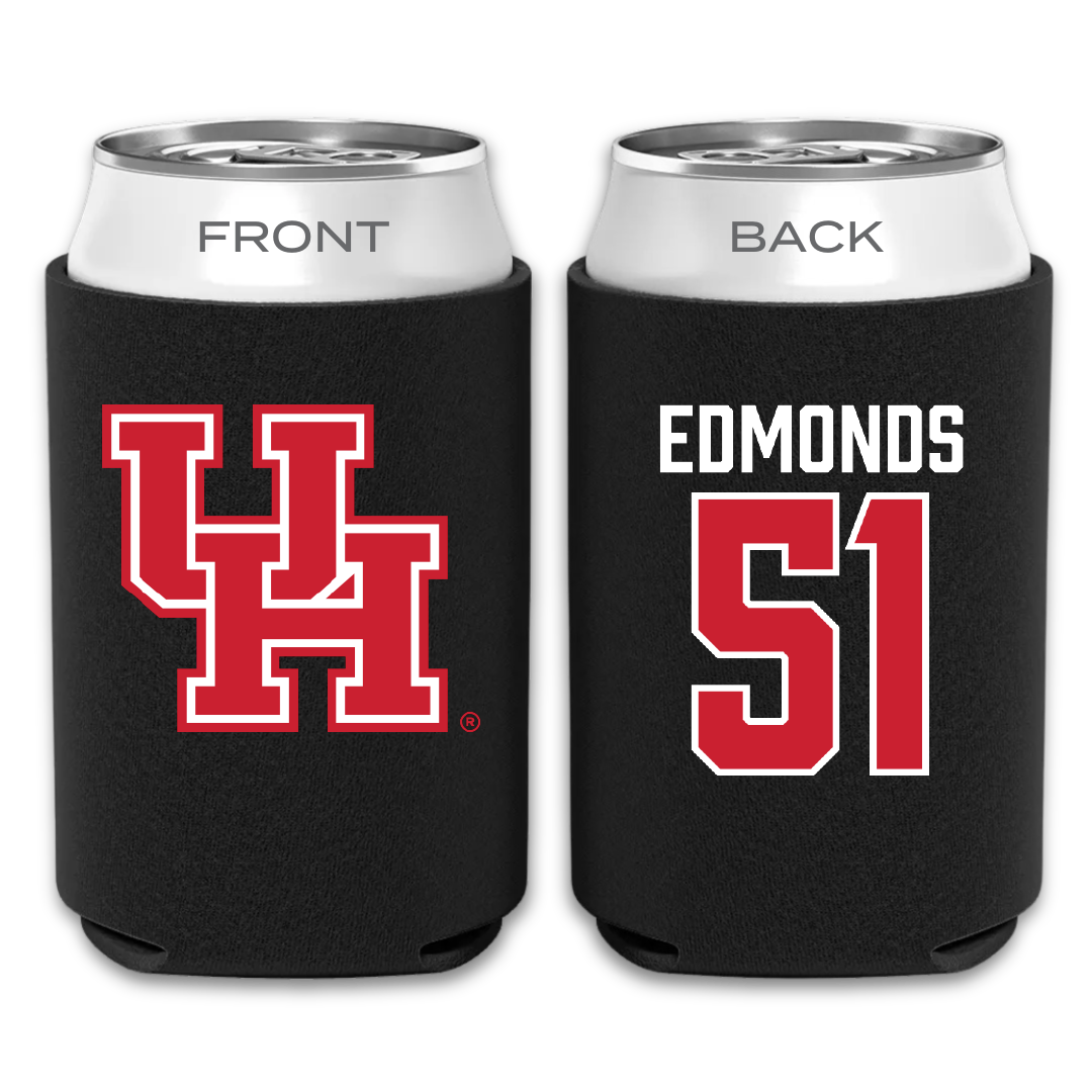 University of Houston Baseball Black Can Cooler - #51 Cameron Edmonds