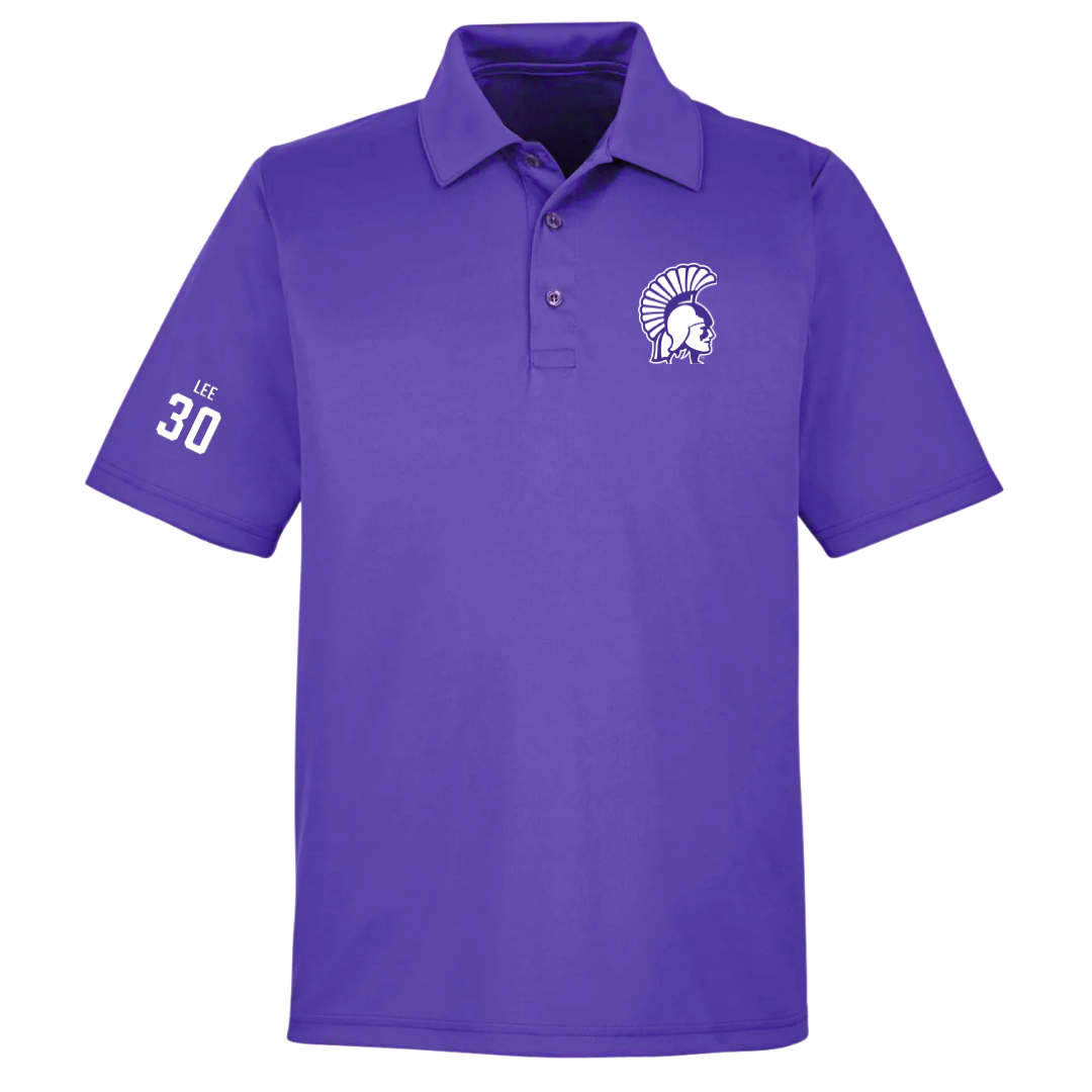 Winona State University Baseball Purple Polo - #30 Peyton Lee