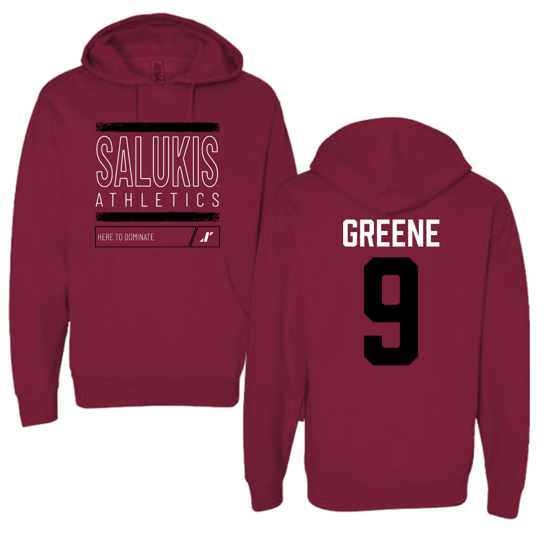 Southern Illinois University at Carbondale Football Maroon Dominate Hoodie - #9 Dewey Greene