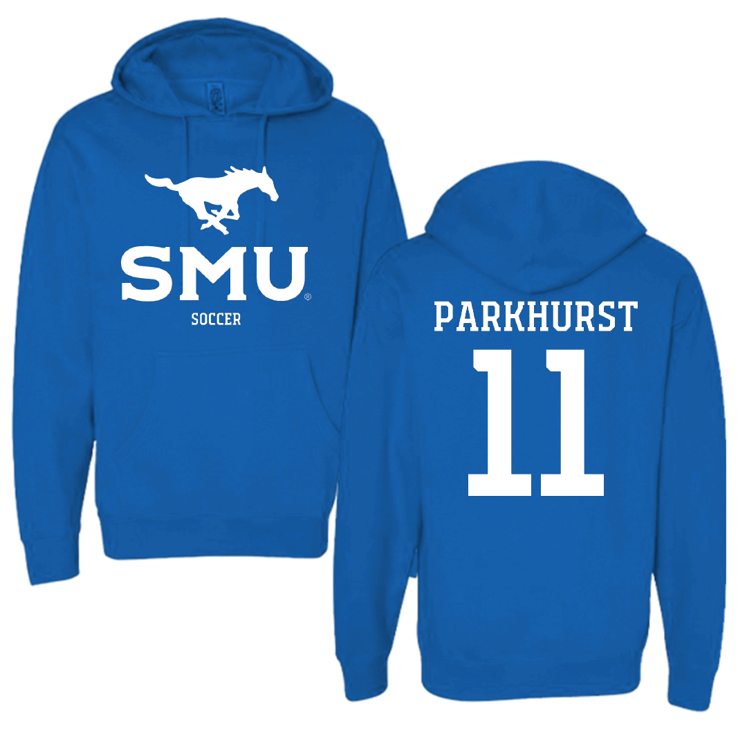 Southern Methodist University Soccer (W) Blue Hoodie - #11 Zoë Parkhurst