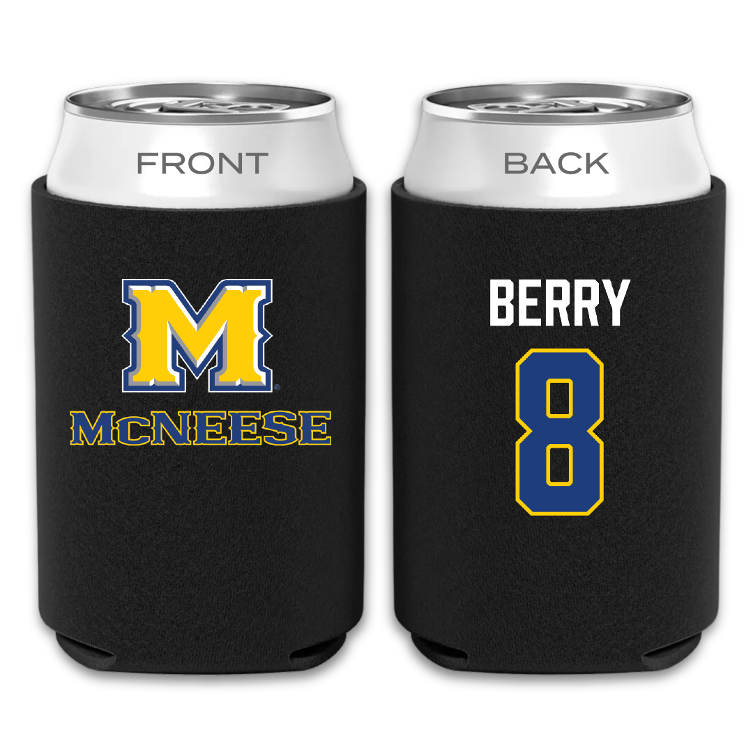 McNeese State University Basketball Black Can Cooler - #8 Avari Berry