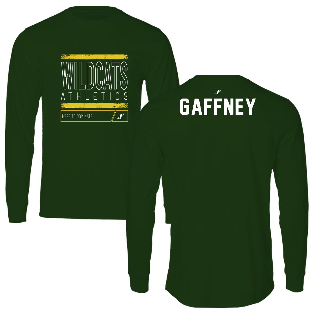 Northern Michigan University Wrestling Forest Green Dominate Long Sleeve - Noelle Gaffney