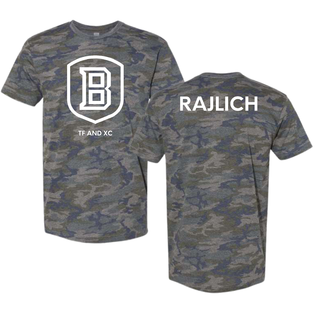Bradley University TF and XC Vintage Camo Tee - Hope Rajlich