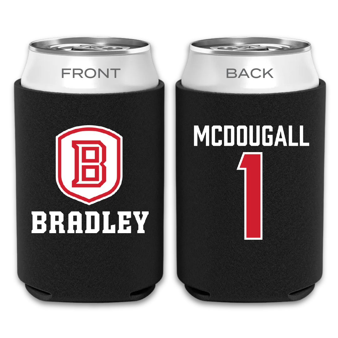 Bradley University Basketball Black Can Cooler - #1 Claire McDougall