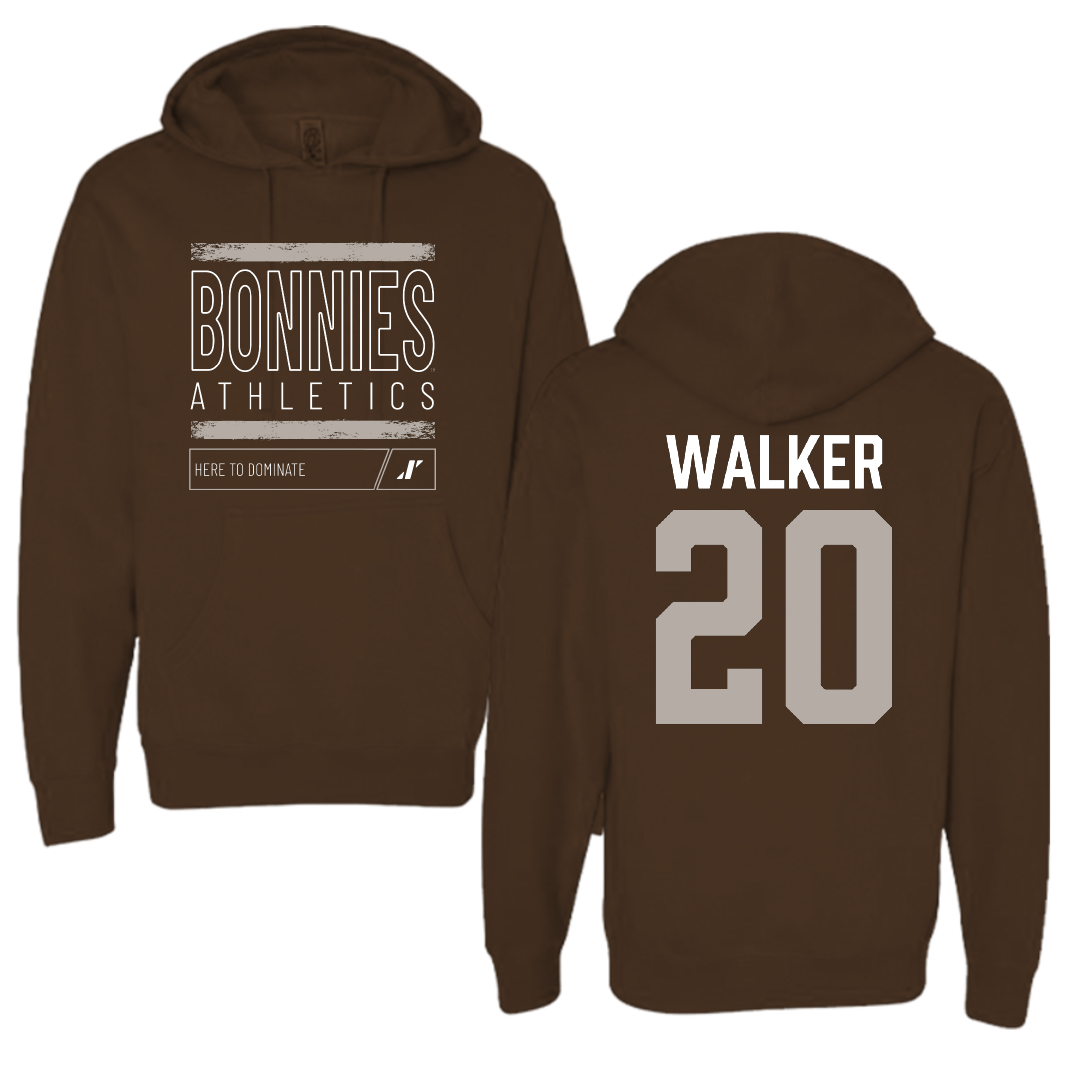 St. Bonaventure University Soccer Brown Dominate Hoodie - #20 Hannah Walker