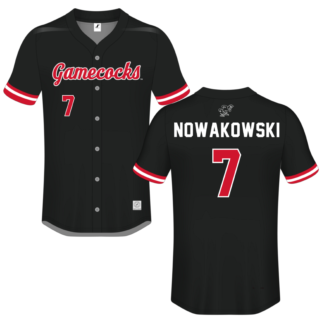 Jacksonville State University Black Button-Down Jersey - #7 Morgan Nowakowski
