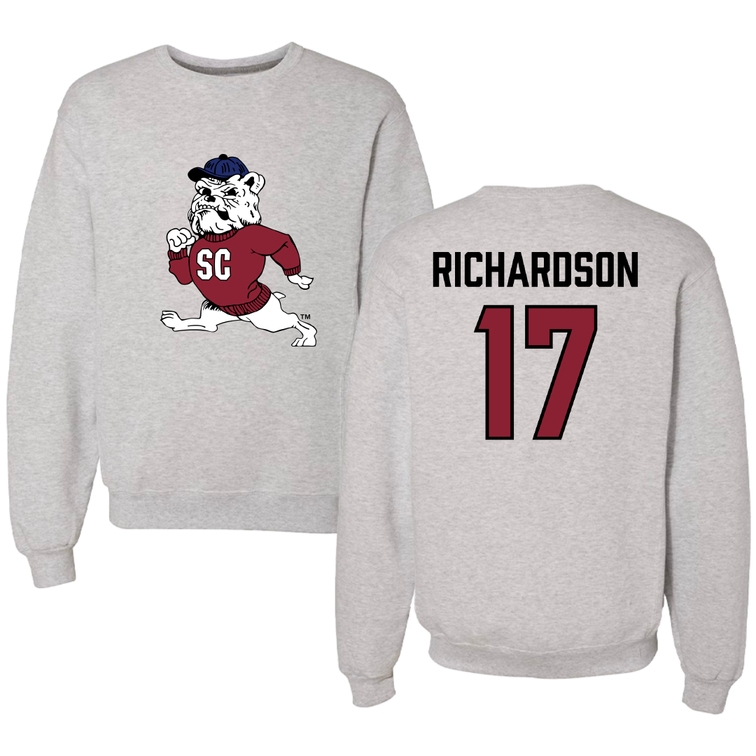 South Carolina State University Football Gray Crewneck - #17 Malik Richardson