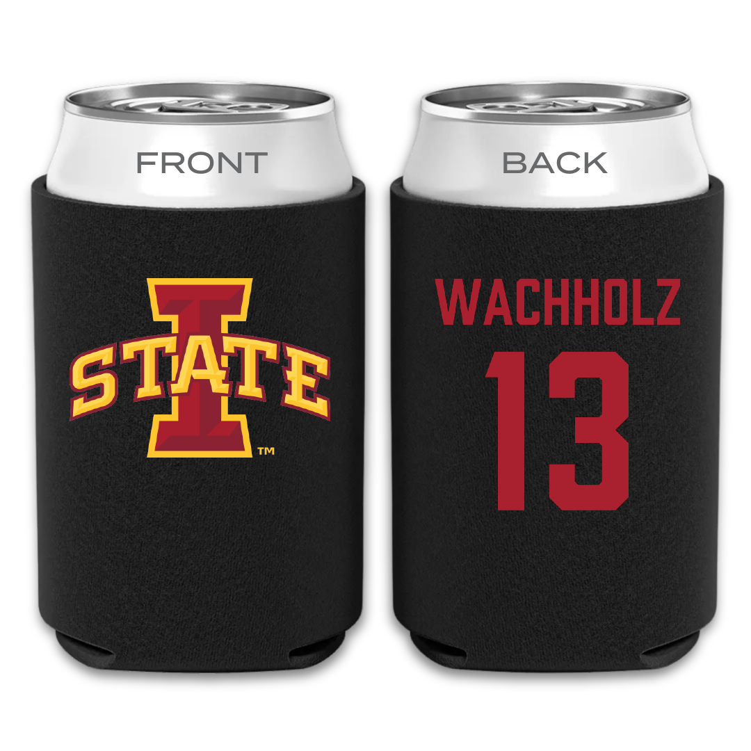 Iowa State University Volleyball Black Can Cooler - #13 Lilly Wachholz