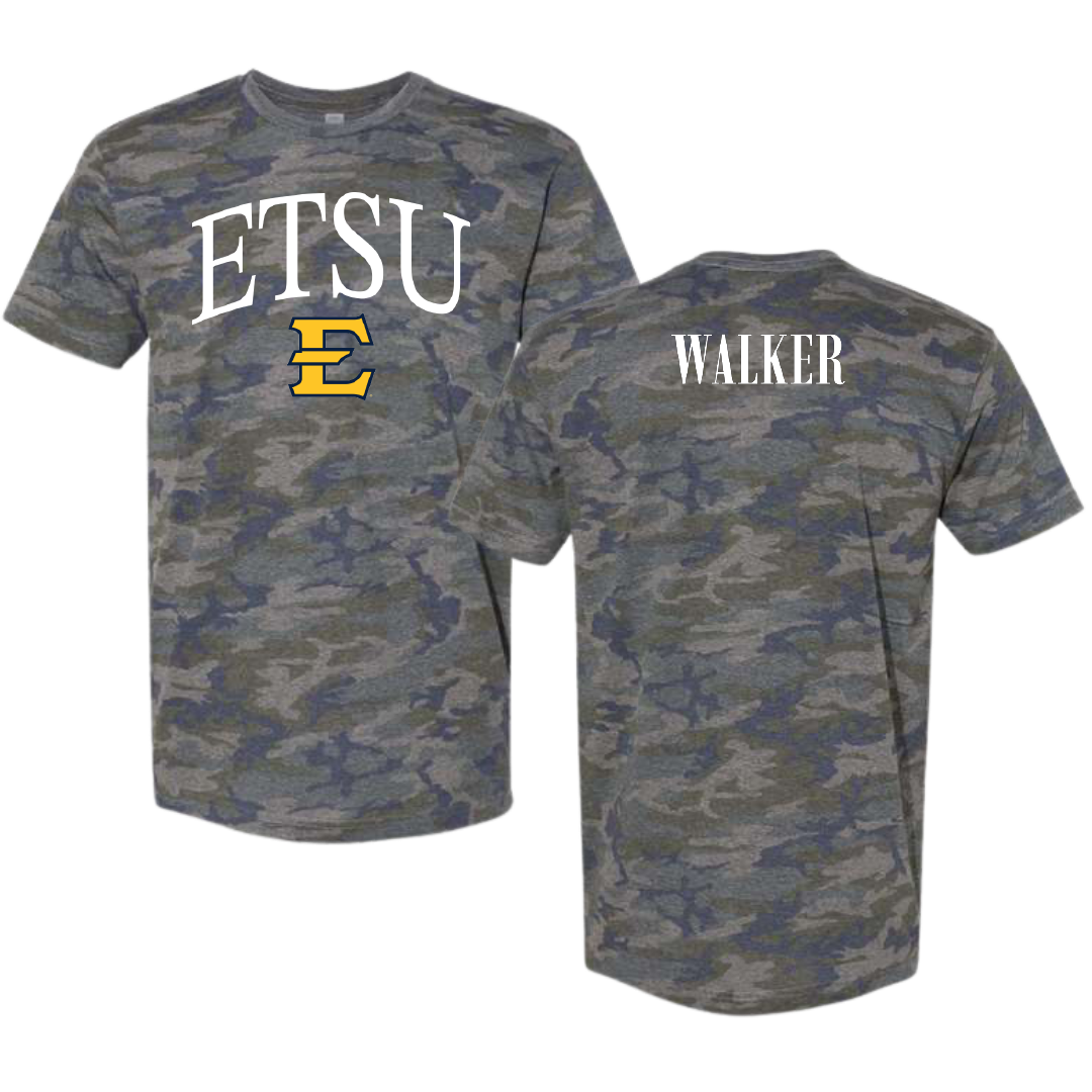 East Tennessee State University Triathlon Vintage Camo Tee - Taylor Walker