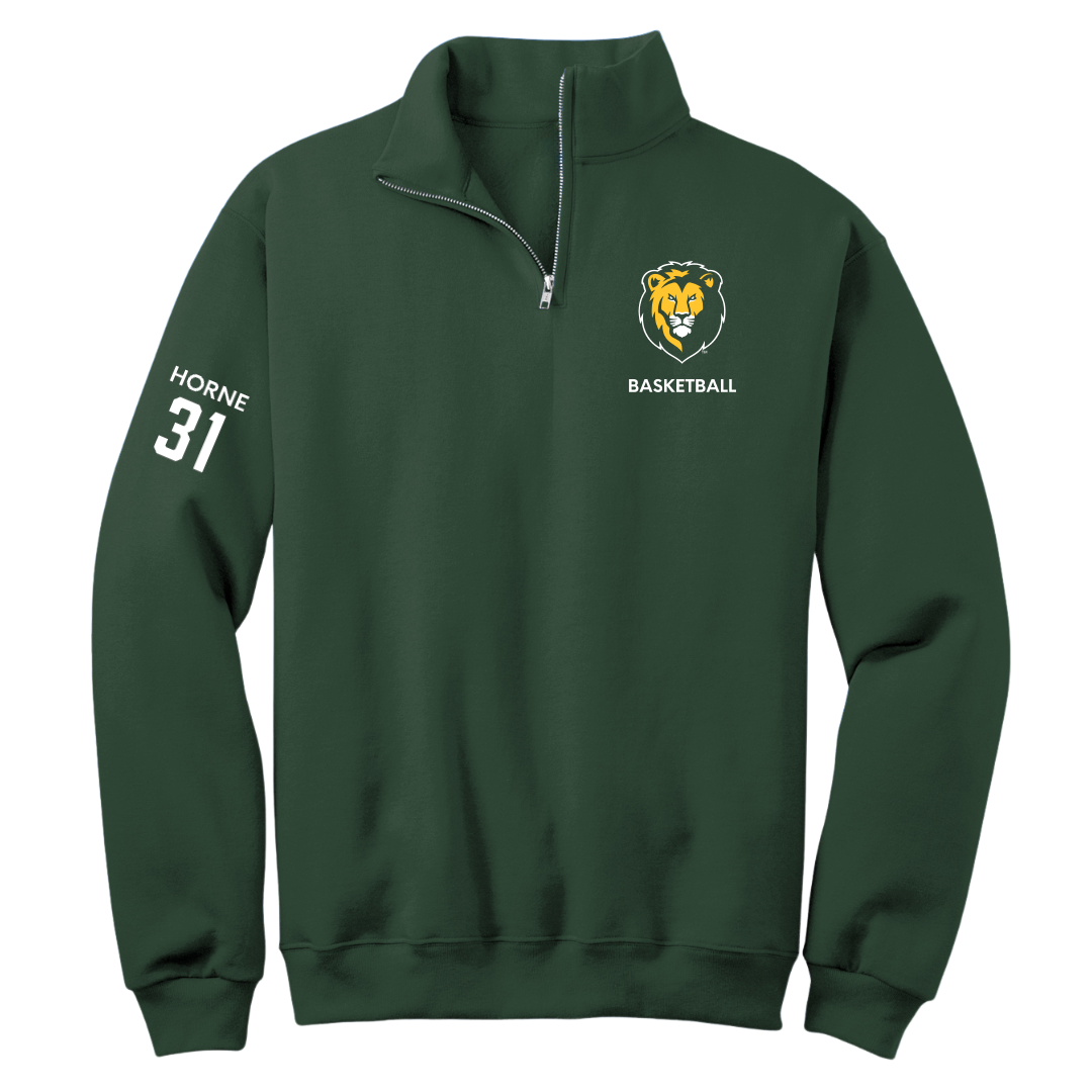 Southeastern Louisiana University Basketball (W) Forest Green Quarter-Zip - #31 Alexius Horne