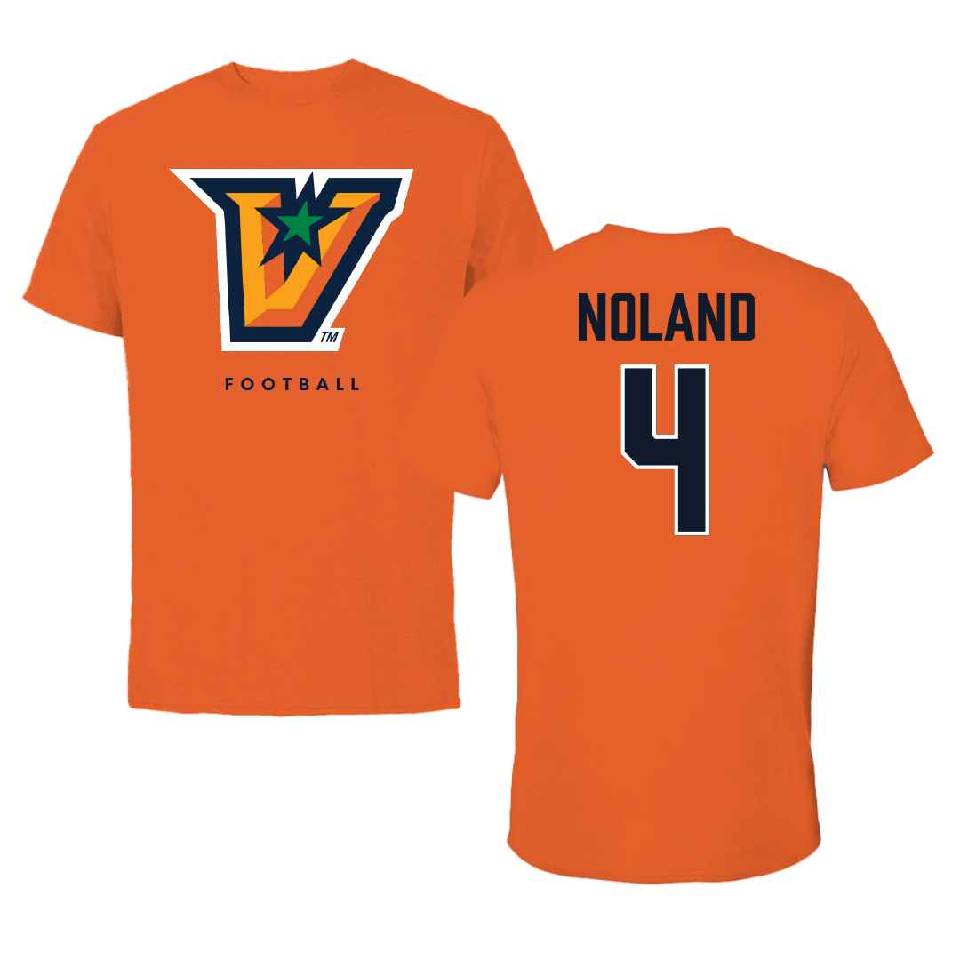 The University of Texas Rio Grande Valley Football Orange Tee - #4 Xayvion Noland