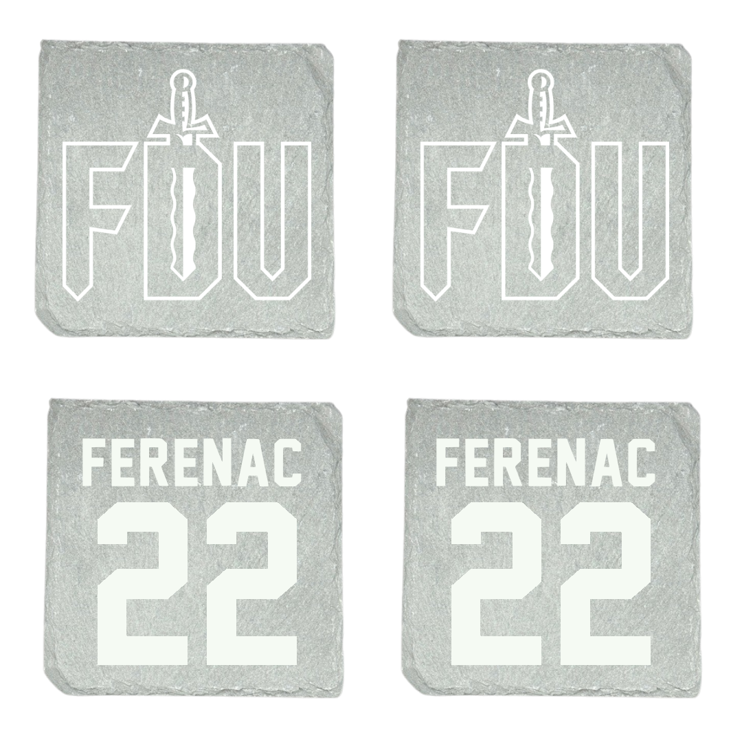 Fairleigh Dickinson University-Metropolitan Campus Soccer Stone Coaster (4 Pack)  - #22 Alex Ferenac