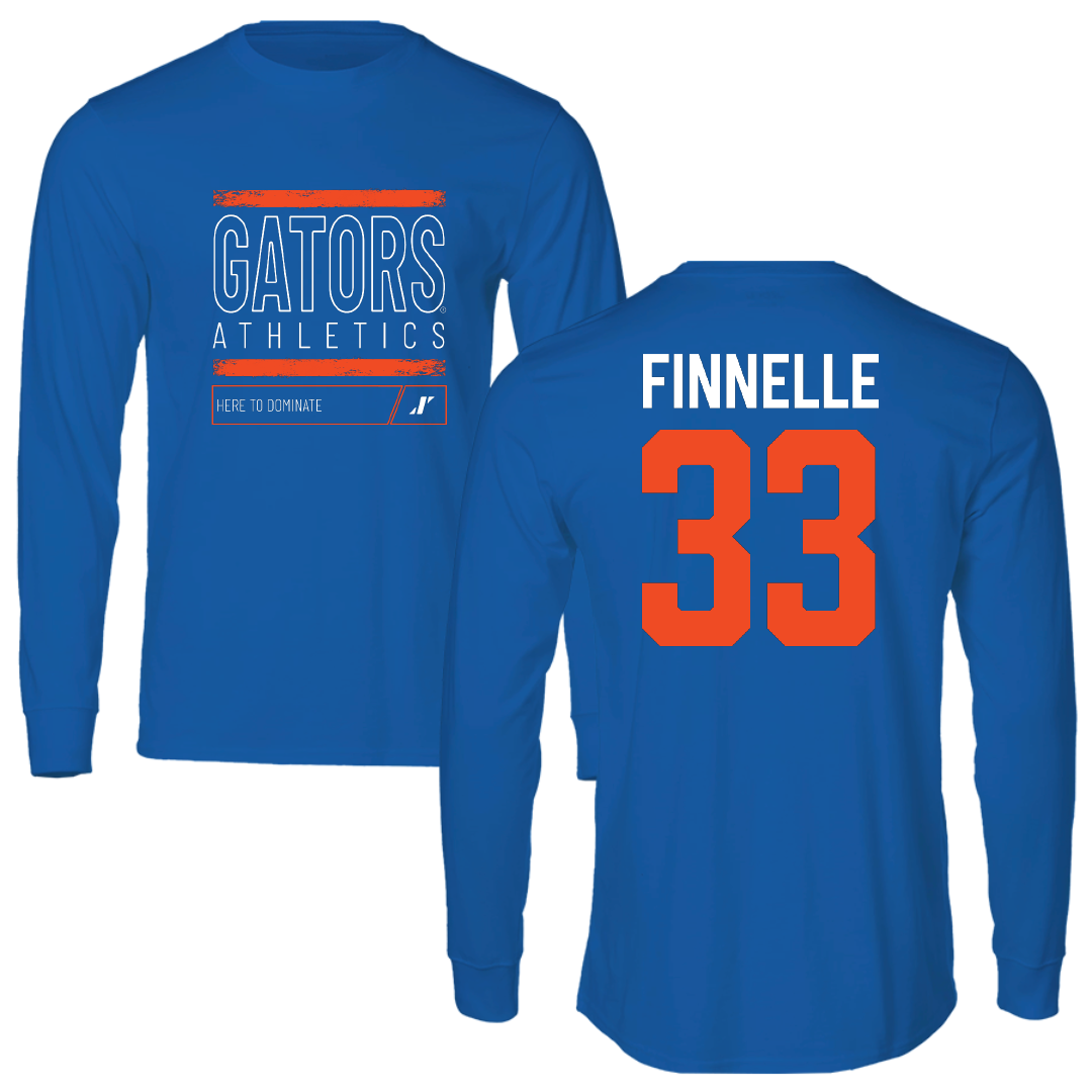 University of Florida Lacrosse Blue Dominate Long Sleeve - #33 Elyse Finnelle