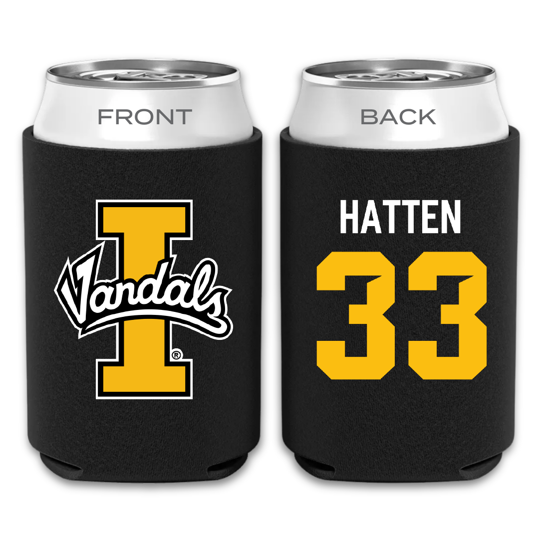 University of Idaho Basketball Black Can Cooler - #33 Jack Hatten