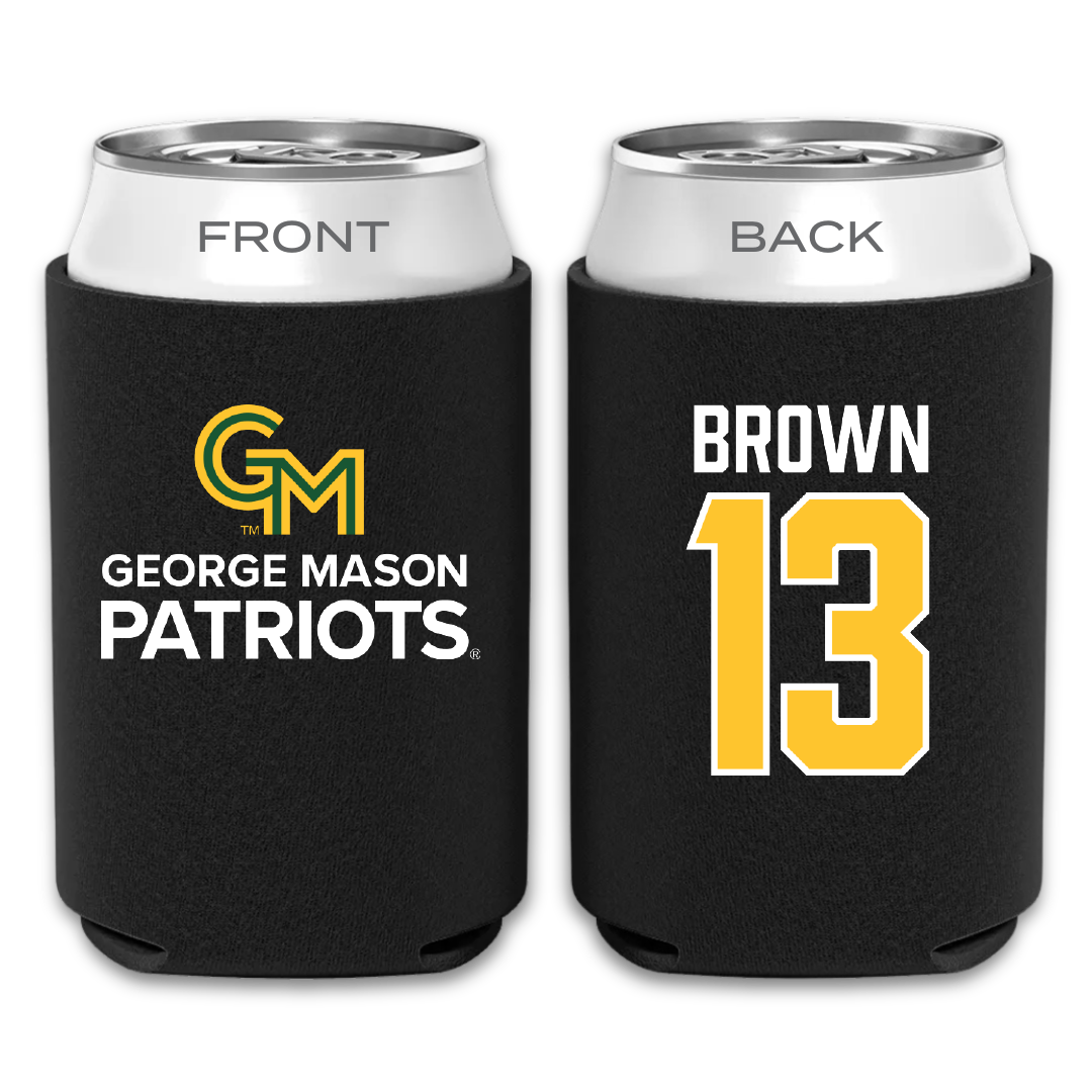 George Mason University Basketball Black Can Cooler - #13 Jada Brown