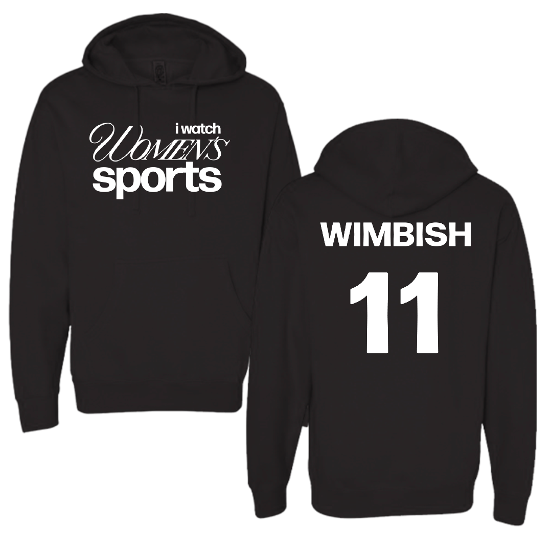 Texas A&M University-Corpus Christi Soccer Black WHM Hoodie - #11 Vanessa Wimbish