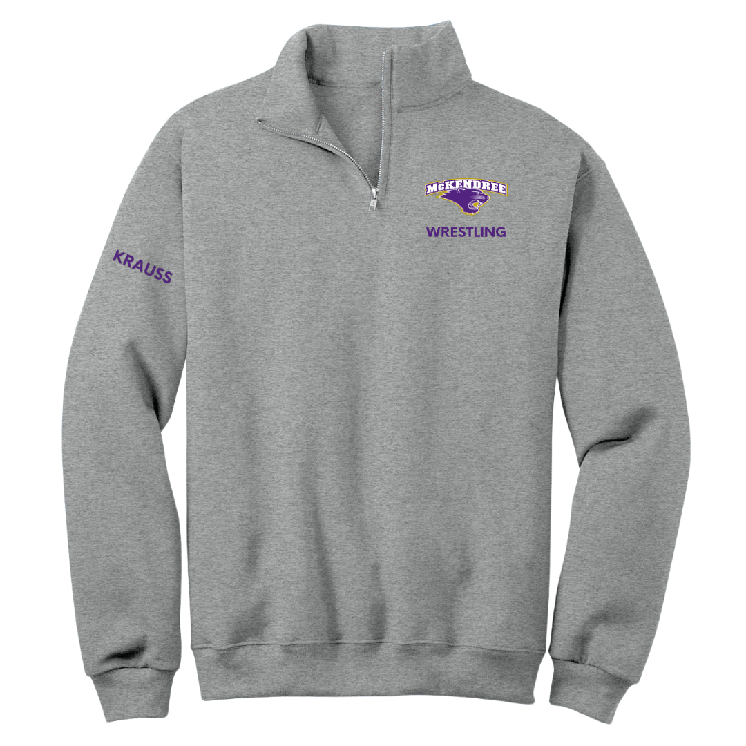 McKendree University Wrestling (W) Sport Gray Quarter-Zip - Lydia Krauss