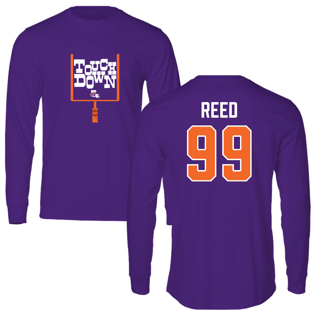 Northwestern State University Football Purple Touchdown Performance Long Sleeve - #99 Ke’Shawn Reed