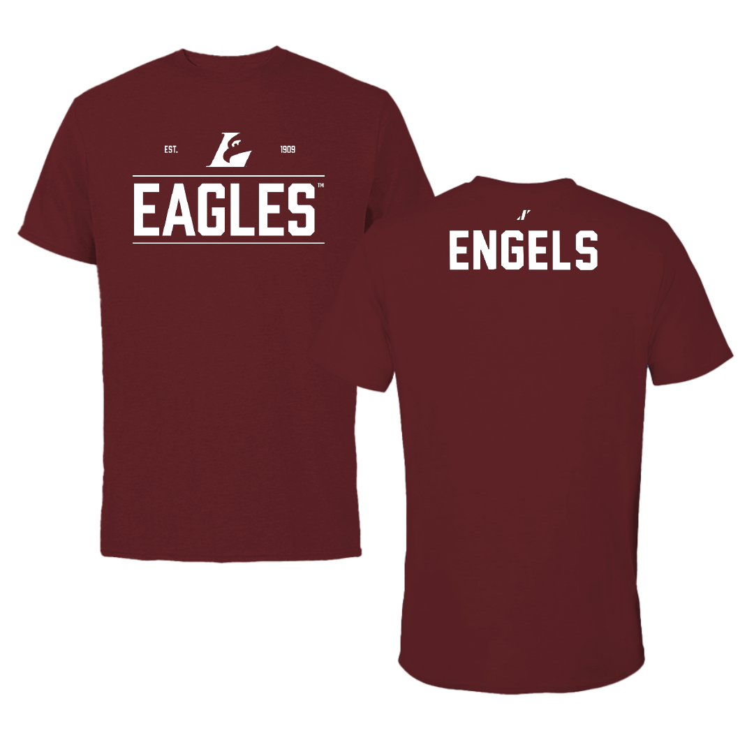 University of Wisconsin-La Crosse Gymnastics Maroon General Tee - Morgan Engels
