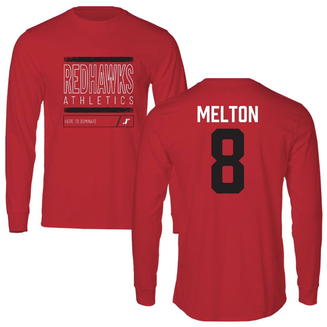Southeast Missouri State University Softball Red Dominate Long Sleeve - #8 Sydney Melton