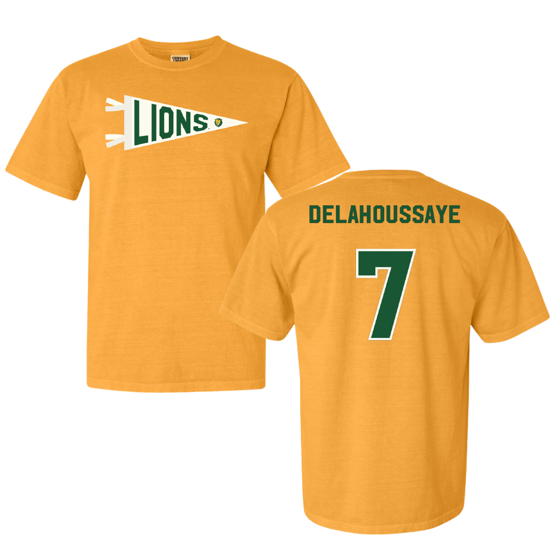 Southeastern Louisiana University Football Gold Pennant Comfort Colors Tee - #7 Blayne Delahoussaye