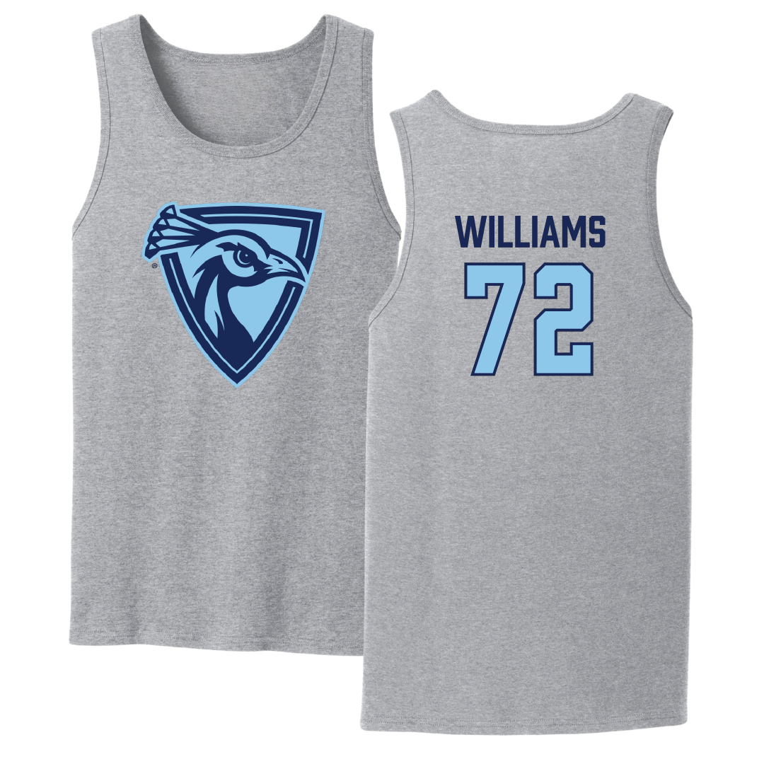 Upper Iowa University Football Sport Gray Tank Top - #72 Caleb Williams