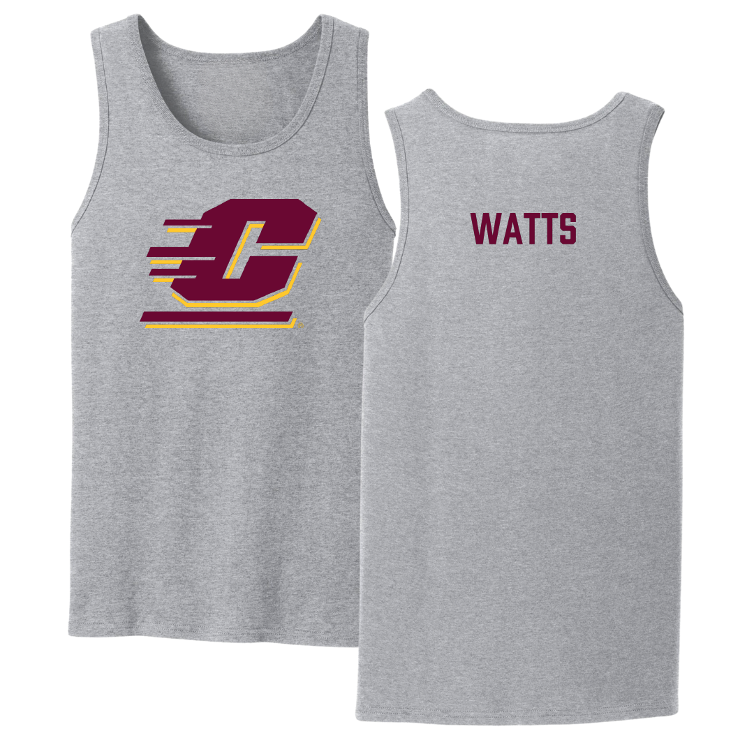 Central Michigan University TF and XC Sport Gray Tank Top - Robyn Watts