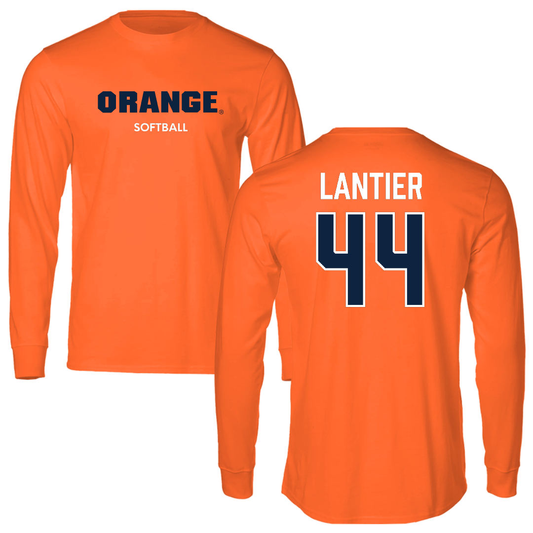 Syracuse University Softball Orange Long Sleeve - #44 Gabby Lantier
