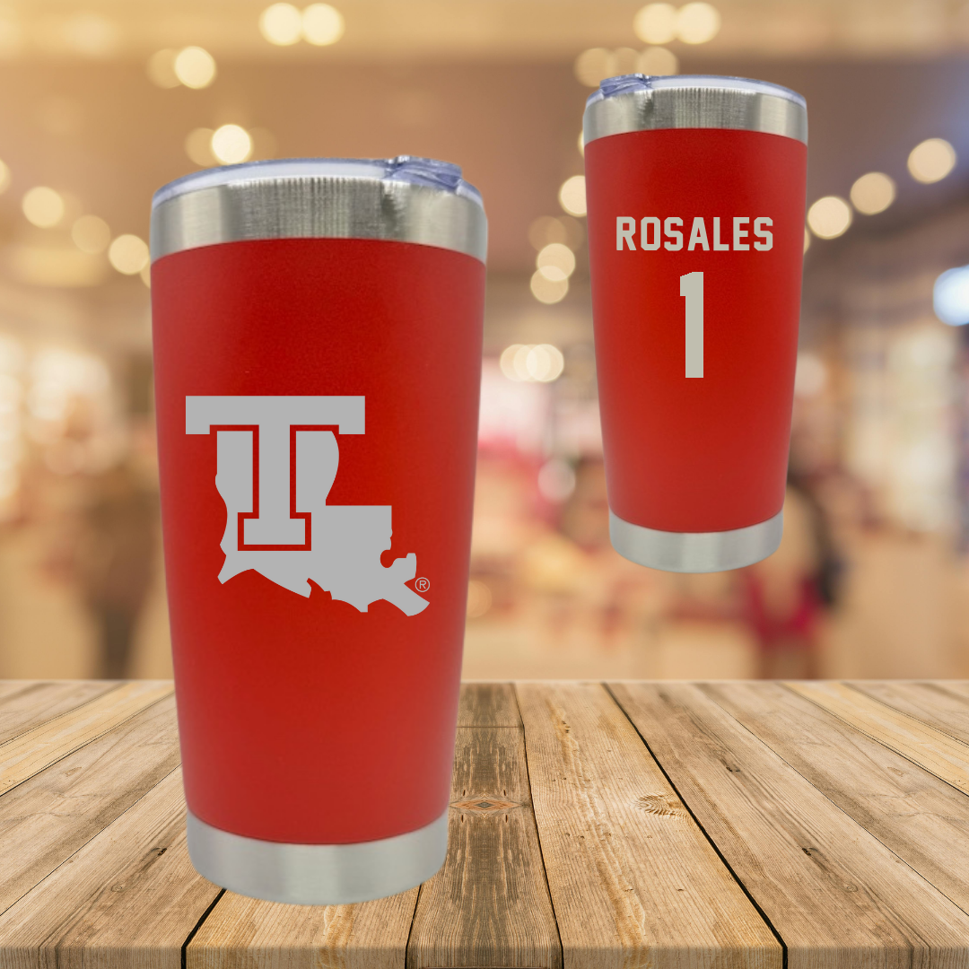 Louisiana Tech University Bowling Red Stainless Steel Tumbler - #1 Patricia Rosales