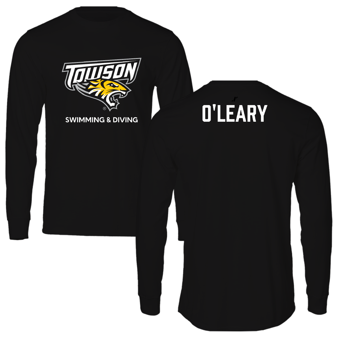 Towson University Swimming & Diving Black Long Sleeve - Abby O'Leary