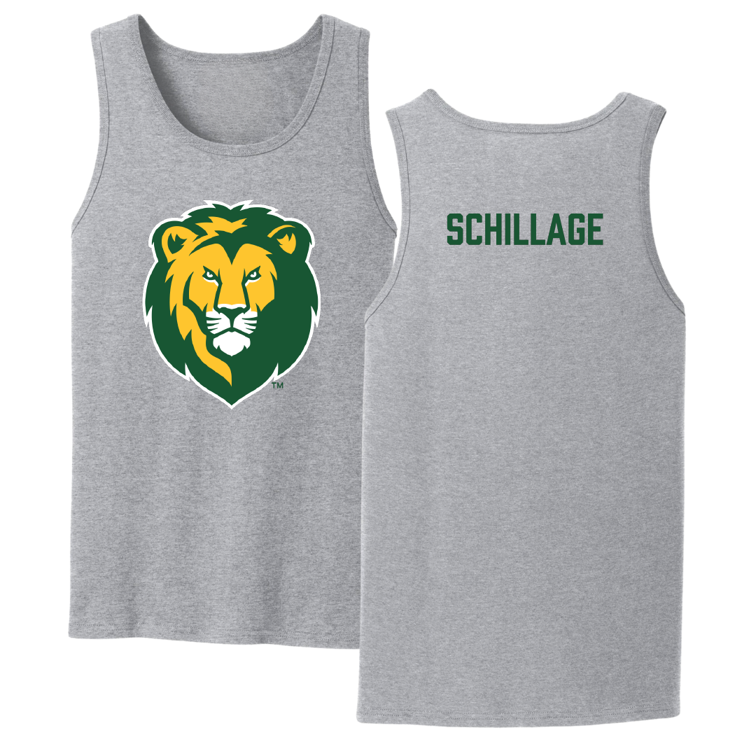 Southeastern Louisiana University TF and XC Sport Gray Tank Top - Landen Schillage