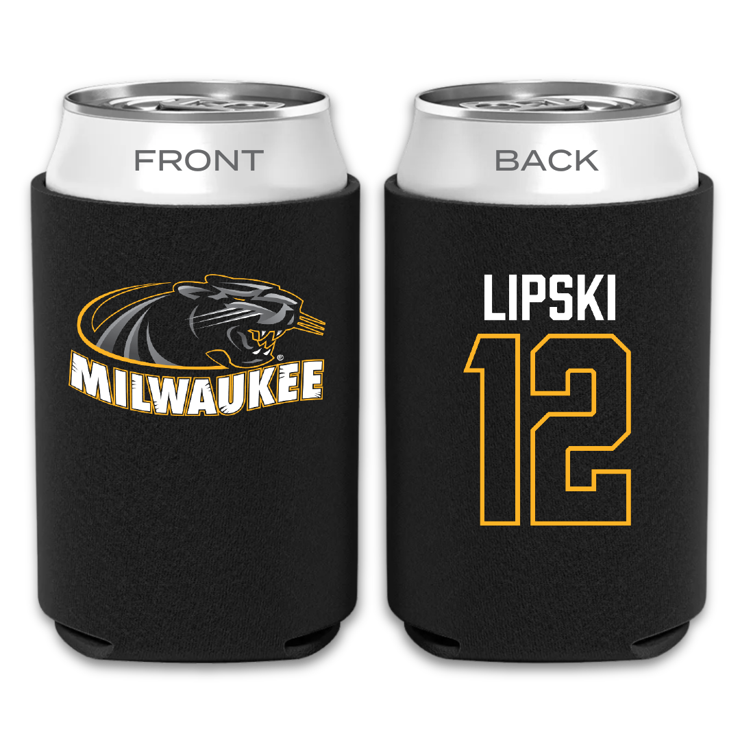 University of Wisconsin-Milwaukee Volleyball Black Can Cooler - #12 Bella Lipski
