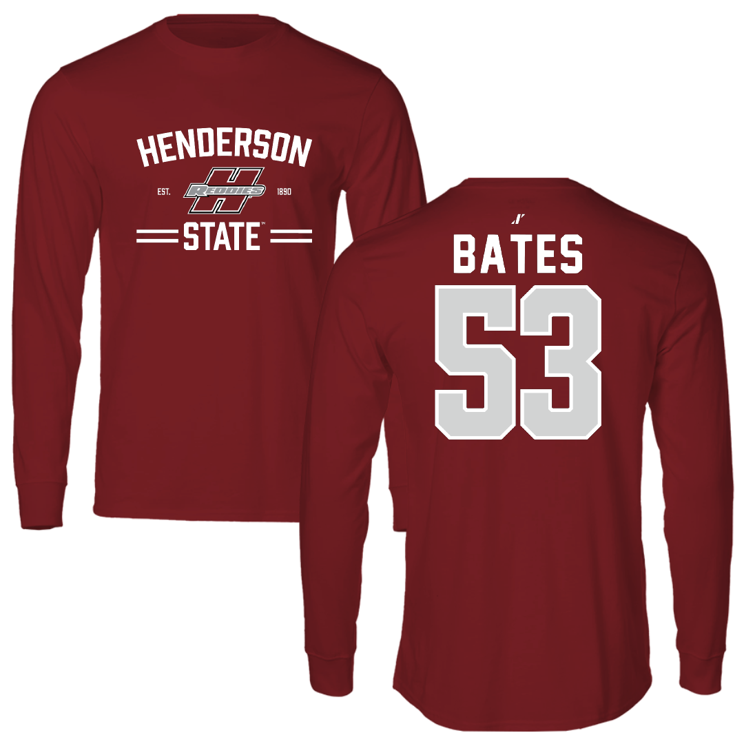 Henderson State University Baseball Cardinal General Long Sleeve - #53 Christian Bates
