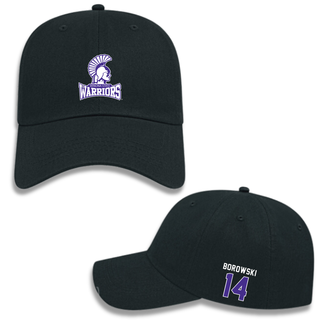 Winona State University Basketball (M) Black Hat - #14 Ty Borowski