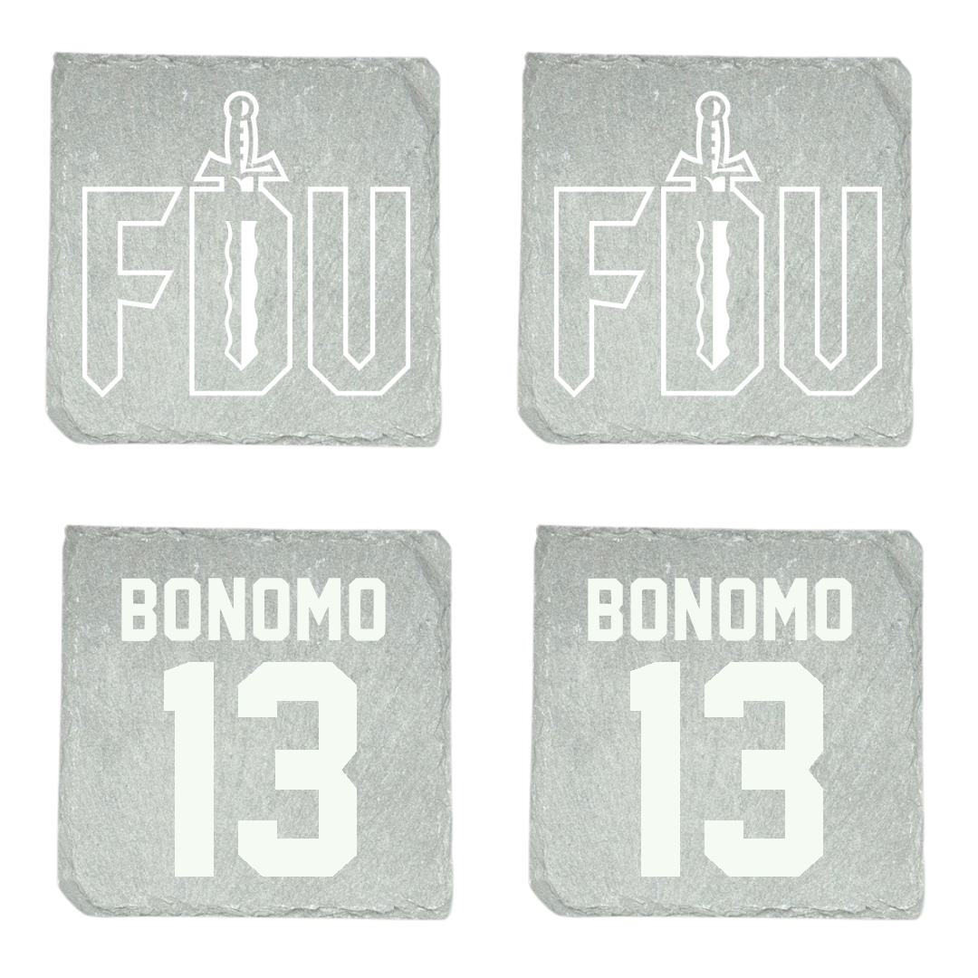 Fairleigh Dickinson University-Metropolitan Campus Volleyball Stone Coaster (4 Pack)  - #13 Lorenzo Bonomo
