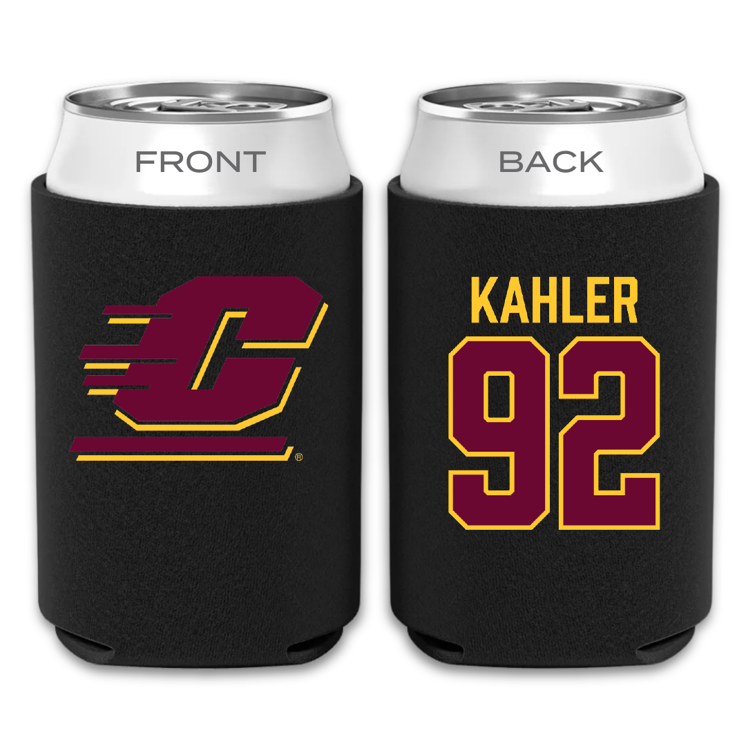 Central Michigan University Lacrosse Black Can Cooler - #92 Leila Kahler