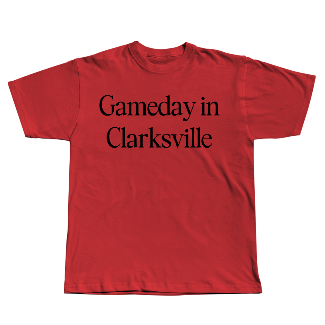 Austin Peay State University Basketball (M) Red Gameday Tee - #12 Anton Brookshire