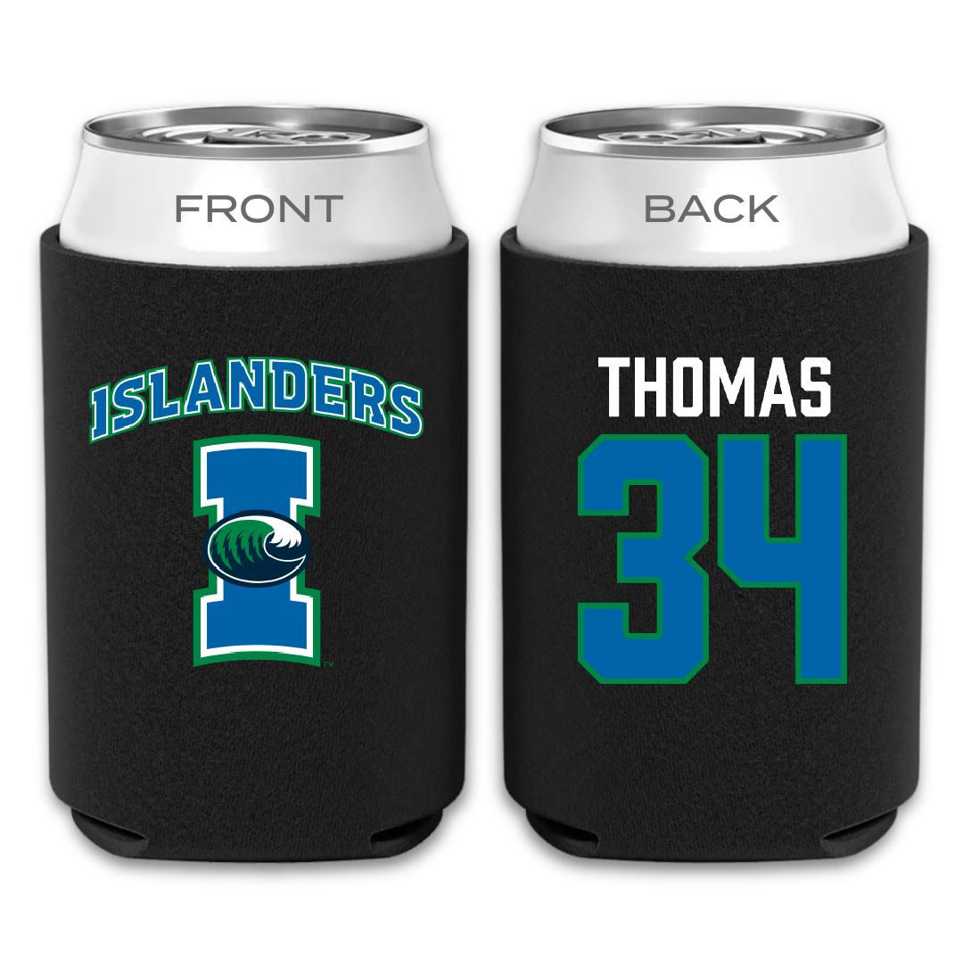 Texas A&M University-Corpus Christi Baseball Black Can Cooler - #34 Hayden Thomas