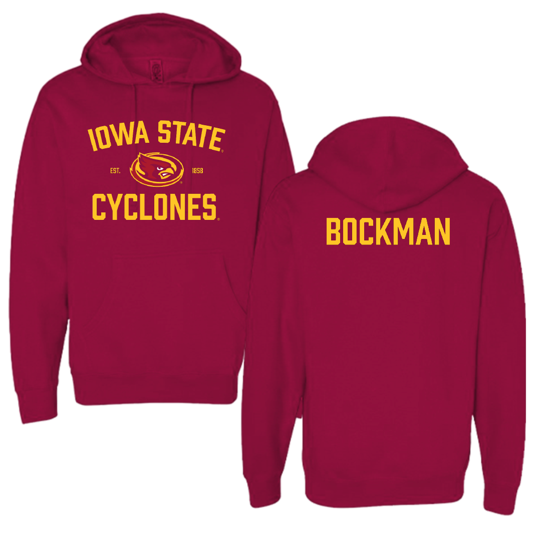 Iowa State University Wrestling Cardinal General Hoodie - Evan Bockman