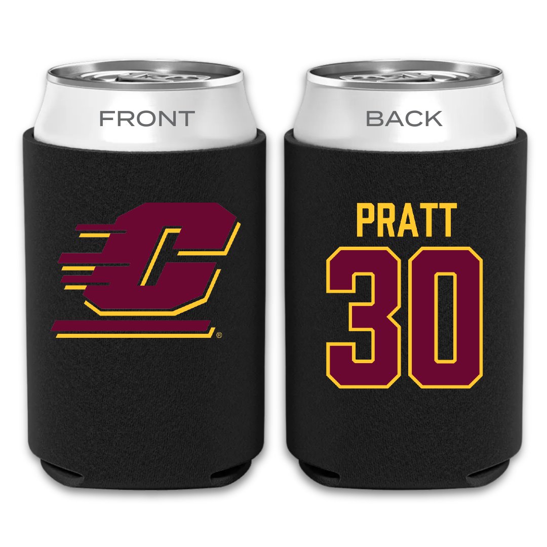 Central Michigan University Football Black Can Cooler - #30 Ben Pratt
