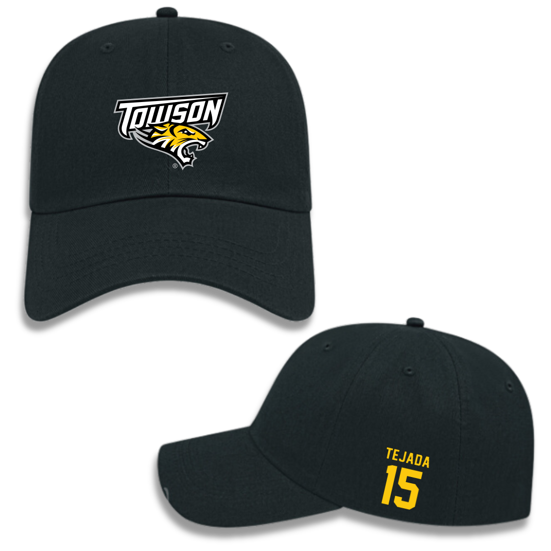 Towson University Basketball (M) Black Hat - #15 Tyler Tejada